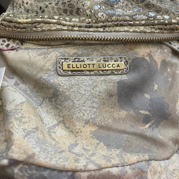 Elliott Lucca snakeskin print leather purse with chain - Picture 5 of 13